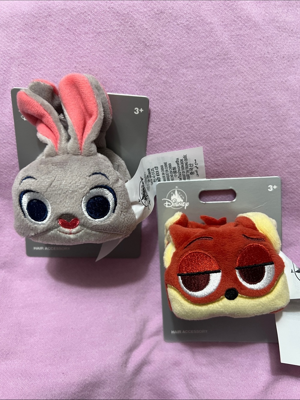 Disney Zootopia Judy Nick Plush Hair Clip